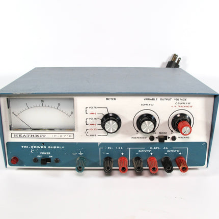 Heathkit IP-2710 Tri Power Supply DC 0-20V .5A Multi Variable Output