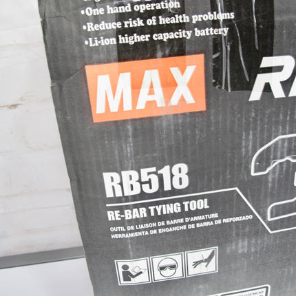 MAX Re-Bar Tier RB518 Cordless Rebar Tying Tool 14.4V Lithium KitMAX Re-Bar Tier RB518 Cordless Rebar Tying Tool 14.4V Lithium Kit