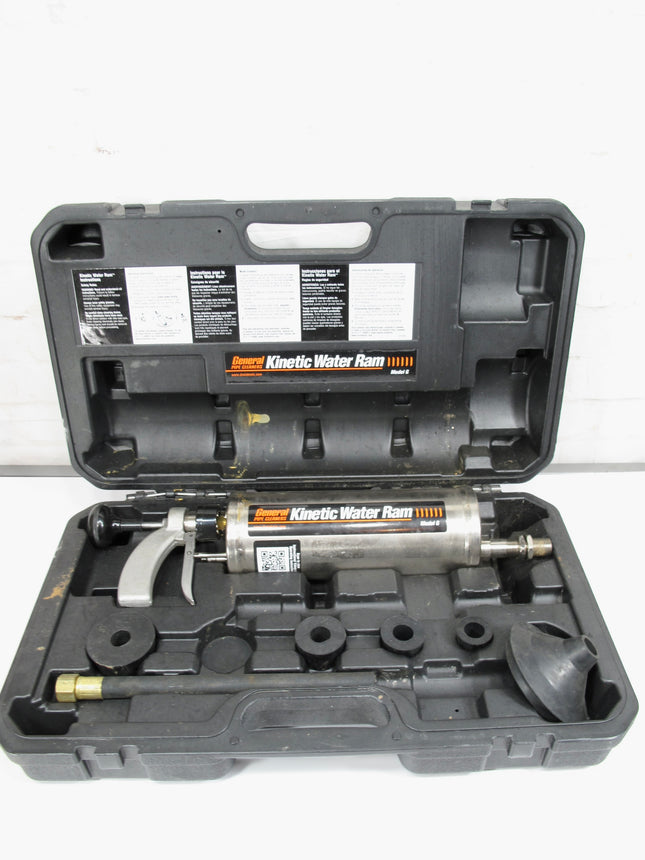 General Pipe Cleaners Kinetic Water Ram Model G w / Hard Case KR-A-WC