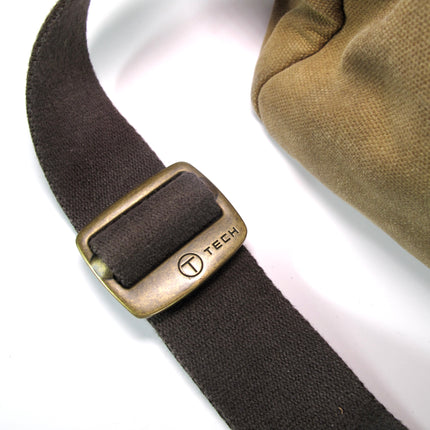 Tumi T-Tech Essential Gear Brown Leather and Canvas Laptop Computer Bag Brief
