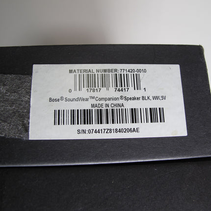 Bose SoundWear Companion Portable Bluetooth Wearable Neck Speaker