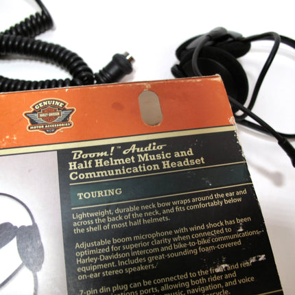 Genuine Harley-Davidson Boom! Audio Half Helmet Music Comm Headset 76572-09