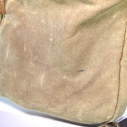 Tumi T-Tech Essential Gear Brown Leather and Canvas Laptop Computer Bag Brief