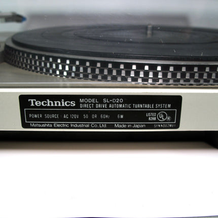 Technics SL-D20 Direct Drive Automatic Stereo Turntable Record Player w/ Cover
