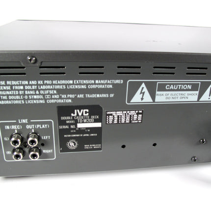 JVC TD-W209 Auto Reverse Double Cassette Deck Dolby B-C NR HX PRO