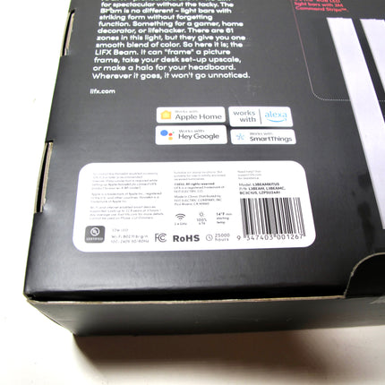 LIFX L3BEAMKITUS Smarter Light WiFi LED Beam Kit Multicolor 612" 61 Zones