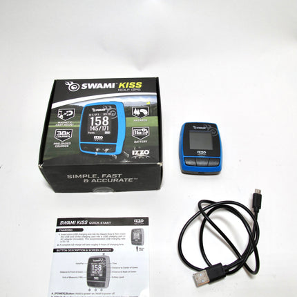 Izzo Swami Kiss Handheld Magnetic GPS Golf Rangefinder Blue