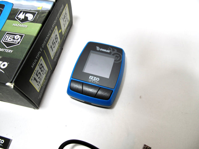 Izzo Swami Kiss Handheld Magnetic GPS Golf Rangefinder Blue