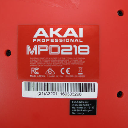 Akai MPD218 MIDI Pad Production & Performance Controller w/ 16 MPC Pads