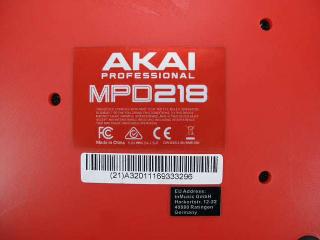 Akai MPD218 MIDI Pad Production & Performance Controller w/ 16 MPC Pads
