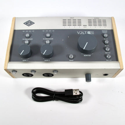 Universal Audio Volt 476 Portable 4x4 USB C Audio/MIDI Recording Interface
