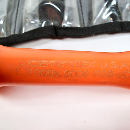 Cementex IR38-LC Insulated 3/8” Drive Ratchet w/3/8-13/16 Sockets