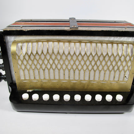 Hohner Pokerwork HA-114 Diatonic Button Accordion 2-Bass Spoon 10-Treble C Key