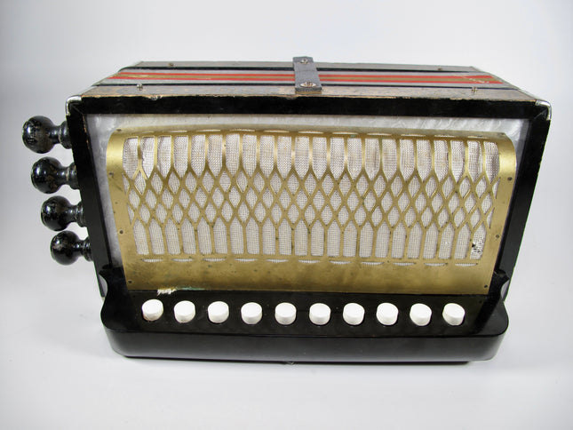 Hohner Pokerwork HA-114 Diatonic Button Accordion 2-Bass Spoon 10-Treble C Key