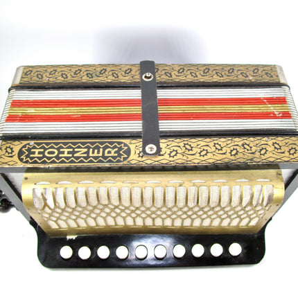 Hohner Pokerwork HA-114 Diatonic Button Accordion 2-Bass Spoon 10-Treble C Key