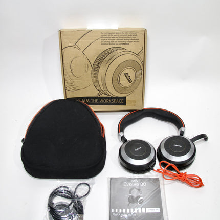 Jabra Evolve 80 Professional Wired Noise Cancelling Headset Black HSC019