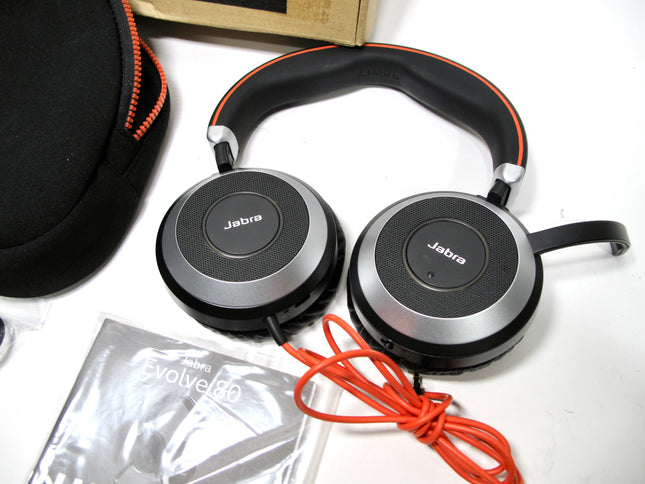 Jabra Evolve 80 Professional Wired Noise Cancelling Headset Black HSC019