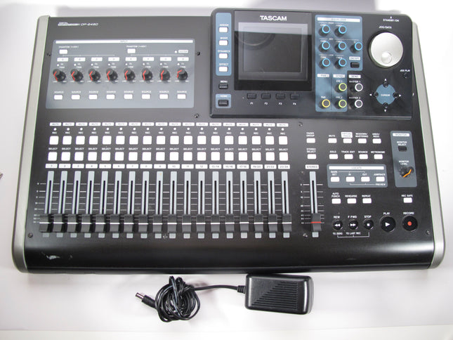 TASCAM DP-24SD 24 Track Digital Portastudio Multi-Track Audio Recorder