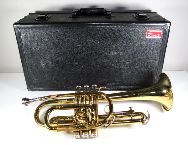 King 602 Bb Student Model Cornet and 7C Mouthpiece USA