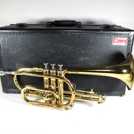 King 602 Bb Student Model Cornet and 7C Mouthpiece USA