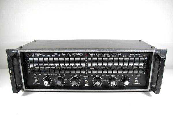 Peavey Ten Band Stereo Guitar/Bass Graphic Equalizer EQ 30Hz-16kHz