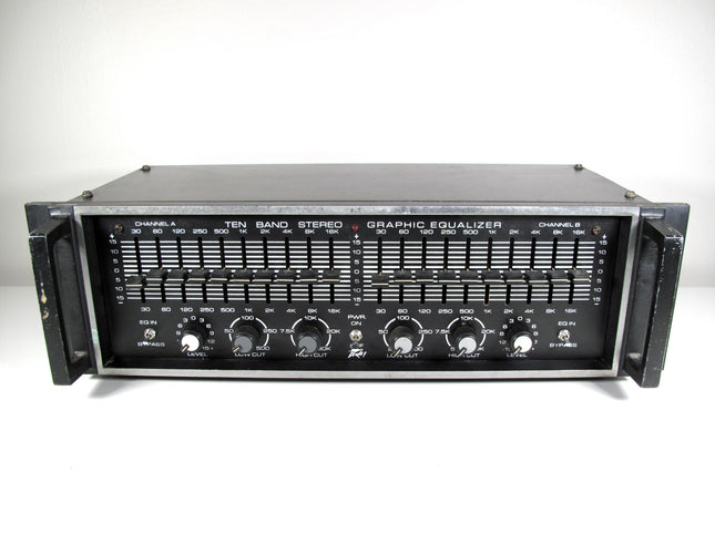 Peavey Ten Band Stereo Guitar/Bass Graphic Equalizer EQ 30Hz-16kHz