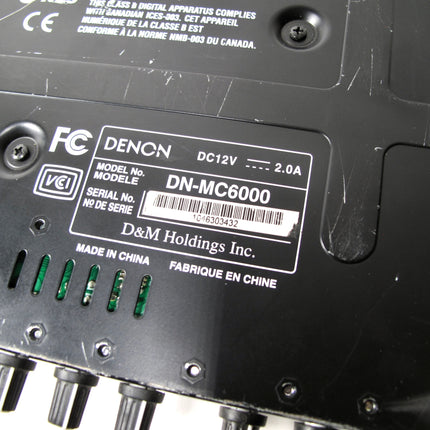 Denon DN-MC6000 4-Channel 2-Deck DJ Controller Built-In Mixer USB XLR RCA