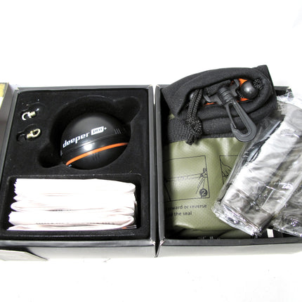 Deeper Pro+ 2 Smart Sonar Fish Finder Smartphone/Tablet wit Drybag