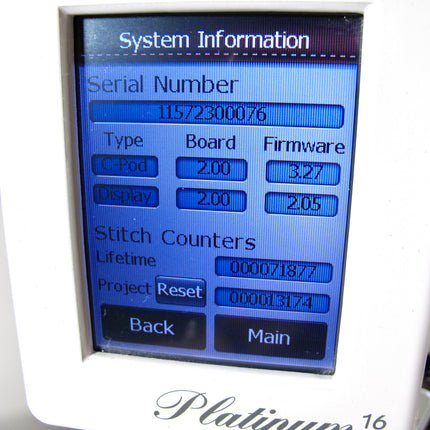 Viking Husqvarna Platinum 16 Longarm Touch Screen Quilting Machine