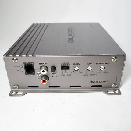 Gladen RC600c1 Monoblock 600W RMS Subwoofer Class D Vehicle Audio Amplifier