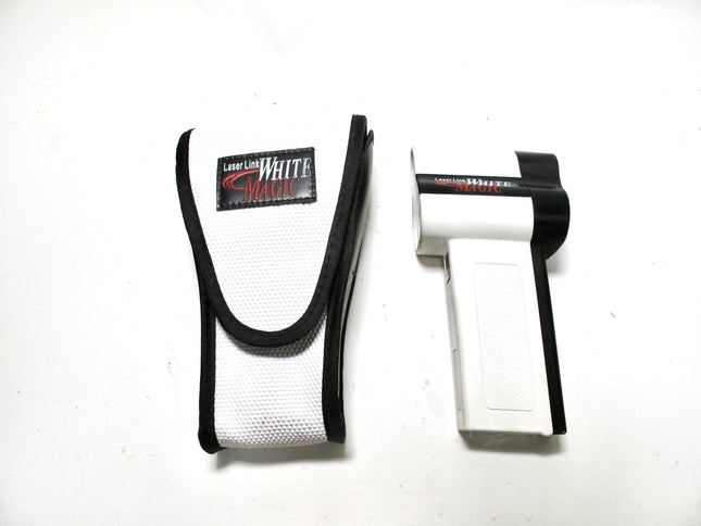 Laser Link White Magic Golf Laser Rangefinder Distance Scope Pistol Grip