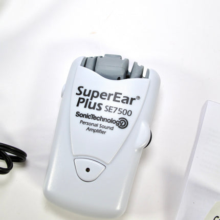 Super Ear Plus SE7500 Personal Sound Amplifier Sonic Technology Hearing Aid