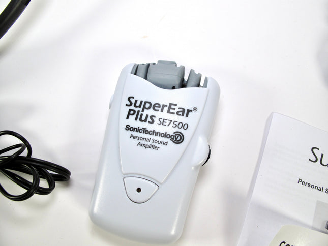 Super Ear Plus SE7500 Personal Sound Amplifier Sonic Technology Hearing Aid