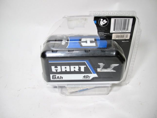 HART HLBP041A 6Ah 40V 40Volt Lithium-Ion Li-Ion Garen & Power Tool Battery
