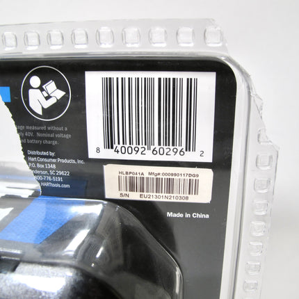 HART HLBP041A 6Ah 40V 40Volt Lithium-Ion Li-Ion Garen & Power Tool Battery