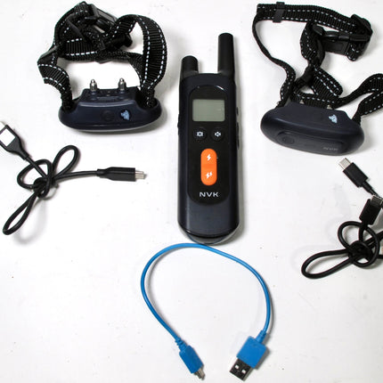 NVK TC-20 Waterproof Dog Training Shock 2 Collar with Remote Rechargeable