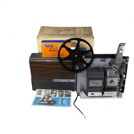 Bell & Howell 456A Super 8 & Stand 8mm w/ Original Box & Good Bulb