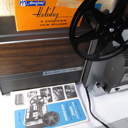 Bell & Howell 456A Super 8 & Stand 8mm w/ Original Box & Good Bulb