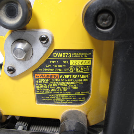 DeWalt DW073 18V Cordless Rotary Laser Level