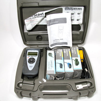 Autoxray Code Scout 2500 In Case Chrysler Ford GM & OBD II and Interface Cables