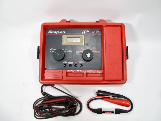 Snap On PDM MT500 Precision Diagnostics Meter Tach Dwell Ohms Volts Amps with Leads