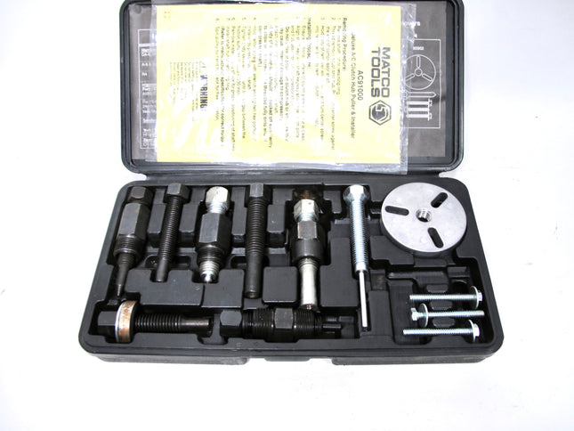 Matco Tools AC9100 Deluxe A/C Clutch Hub Puller & Installer Kit