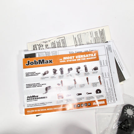 Ridgid Job Max 12v R8223500 Power Handle w/ Multi Tool Attachment R8223406