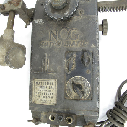 National Cylinder Gas Cut-o-Matic Oxy acetylene Track Motorized Torch Cutting Machine