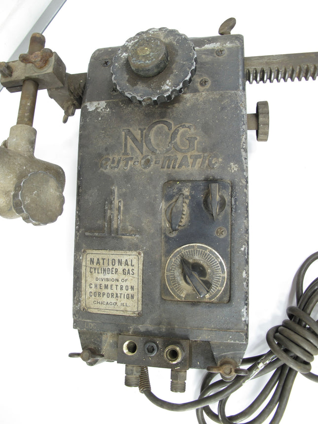 National Cylinder Gas Cut-o-Matic Oxy acetylene Track Motorized Torch Cutting Machine
