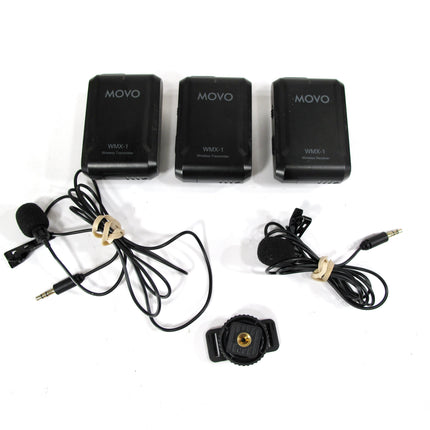 Movo WMX-1-DUO 2.4GHz Dual Wireless Lavalier Microphone System