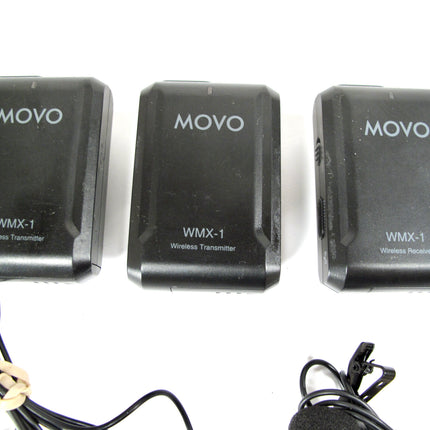 Movo WMX-1-DUO 2.4GHz Dual Wireless Lavalier Microphone System