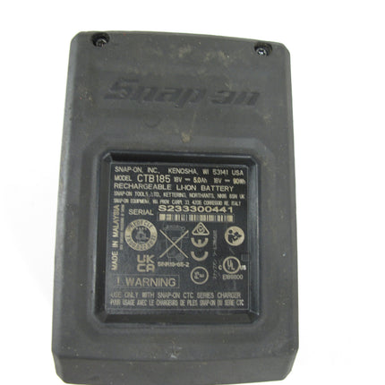 SNAP ON TOOLS 18V MonsterLithium 5.0Ah Slide-on Battery CTB185 Dual Side Latches
