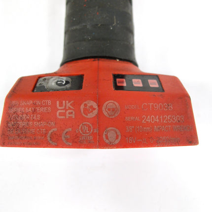 Snap-On Tools CT9038 18V MonsterLithium Stubby Cordless 3/8" Impact Wrench ONLY