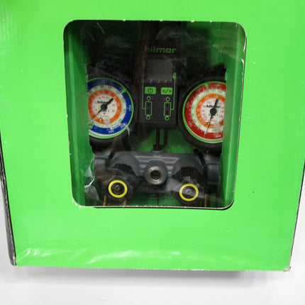 Hilmor 1839131 4-Valve Aluminum HVAC Manifold Gauge Set